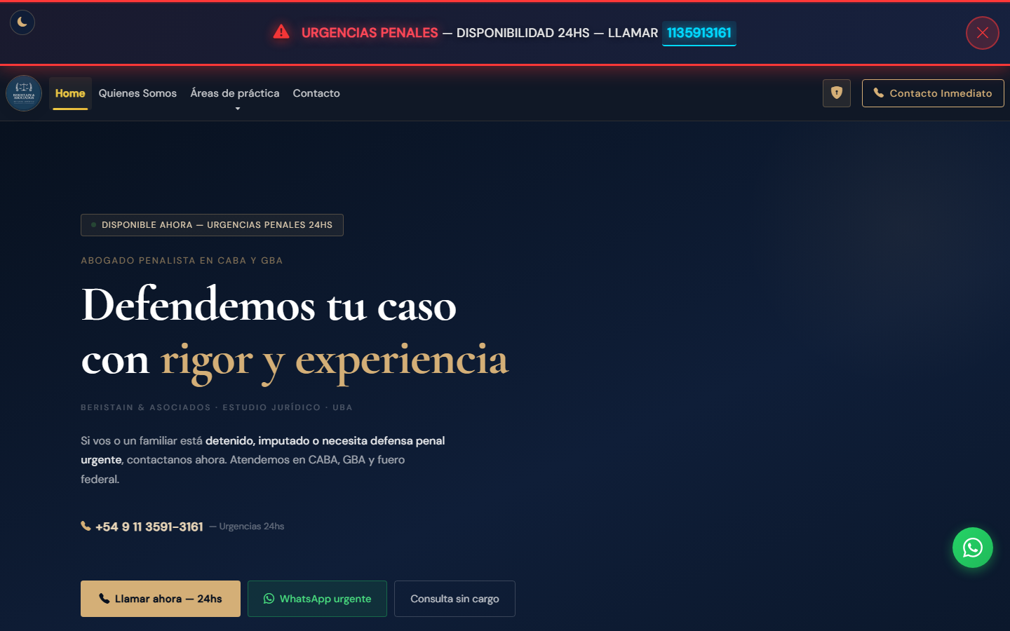 Dr. Leonardo Beristain — Abogado Penalista CABA