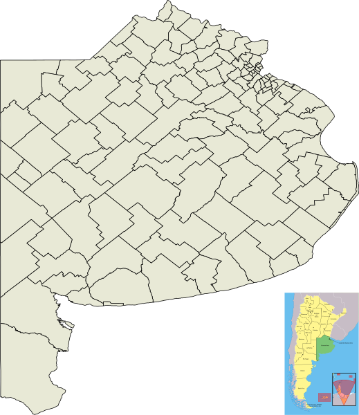 Mapa de la Provincia de Buenos Aires